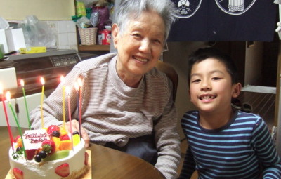 ニュージーランド　一時帰国　祖父母